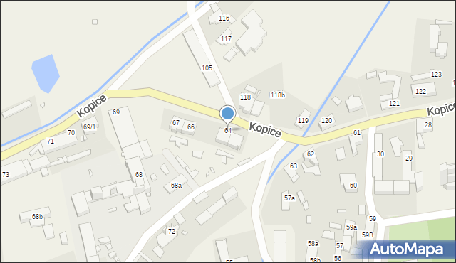 Kopice, Kopice, 64, mapa Kopice