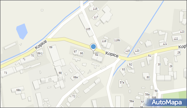 Kopice, Kopice, 65, mapa Kopice