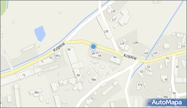 Kopice, Kopice, 67, mapa Kopice