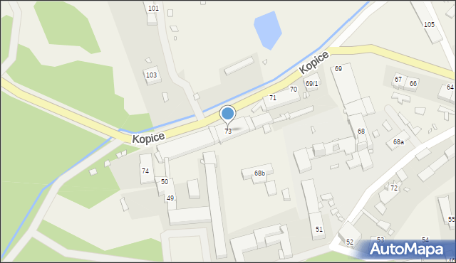 Kopice, Kopice, 73, mapa Kopice