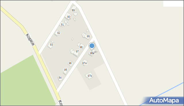 Kopice, Kopice, 98a, mapa Kopice