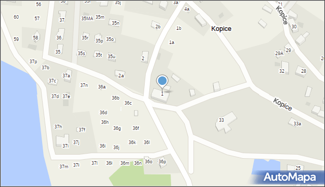 Kopice, Kopice, 1, mapa Kopice