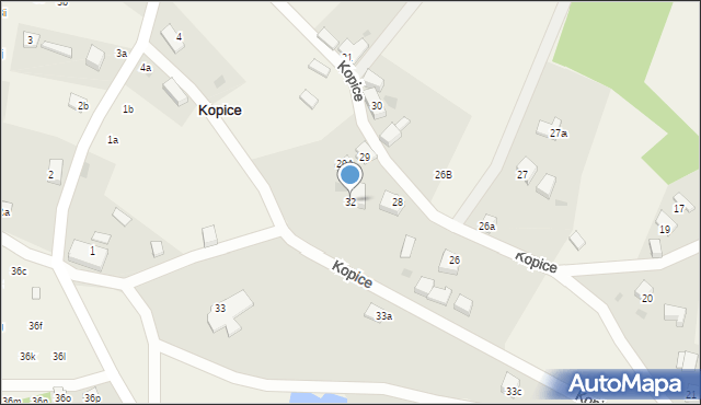 Kopice, Kopice, 32, mapa Kopice