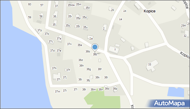 Kopice, Kopice, 36c, mapa Kopice