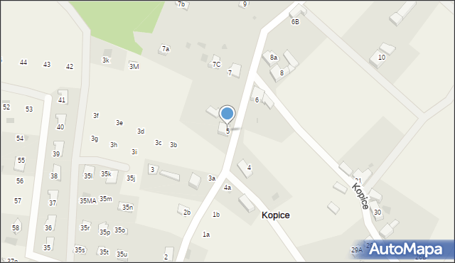 Kopice, Kopice, 5, mapa Kopice