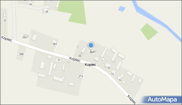 Kopiec, Kopiec, 39A, mapa Kopiec