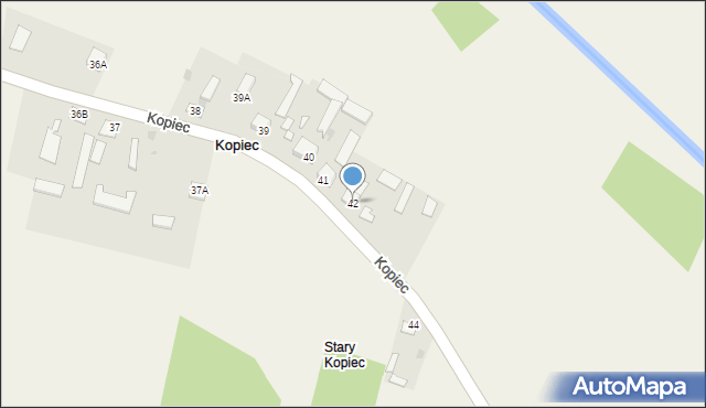 Kopiec, Kopiec, 42, mapa Kopiec