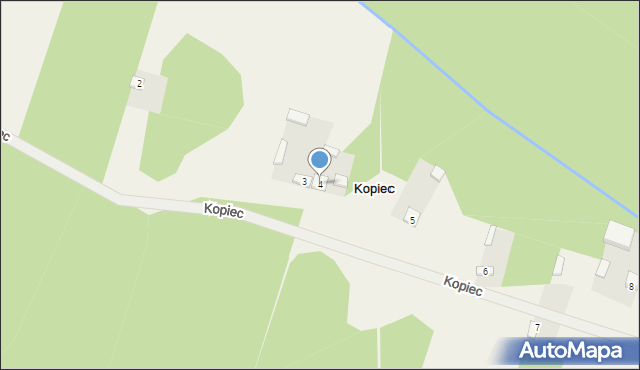 Kopiec, Kopiec, 4, mapa Kopiec