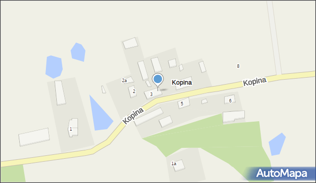 Kopina, Kopina, 3a, mapa Kopina