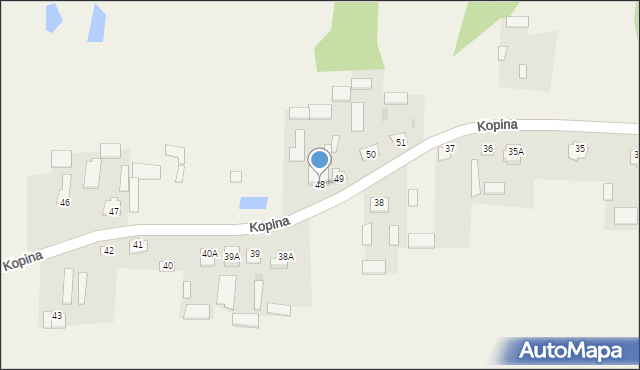 Kopina, Kopina, 48, mapa Kopina