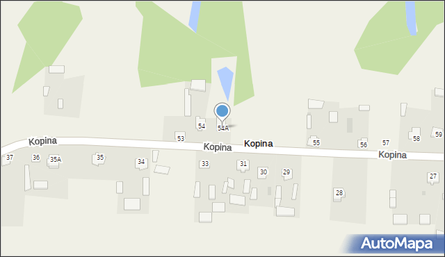 Kopina, Kopina, 54A, mapa Kopina