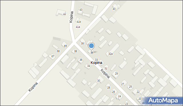 Kopina, Kopina, 35, mapa Kopina