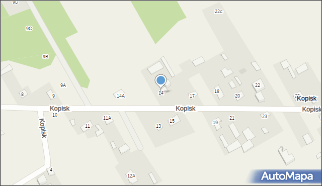 Kopisk, Kopisk, 14, mapa Kopisk