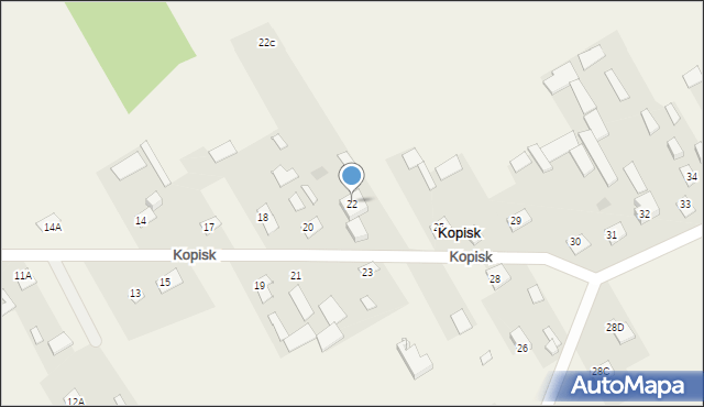 Kopisk, Kopisk, 22, mapa Kopisk