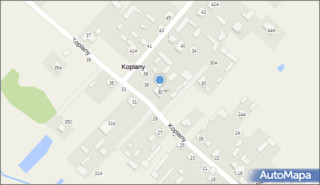 Koplany, Koplany, 32, mapa Koplany