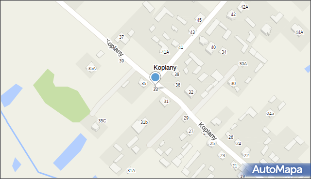 Koplany, Koplany, 33, mapa Koplany