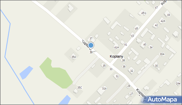 Koplany, Koplany, 39, mapa Koplany