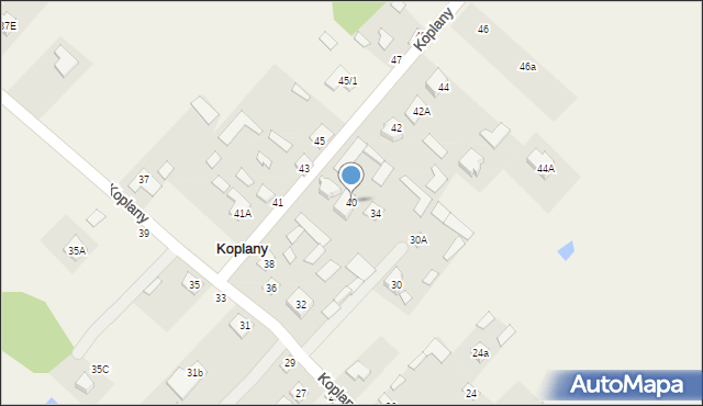 Koplany, Koplany, 40, mapa Koplany