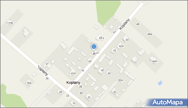 Koplany, Koplany, 45, mapa Koplany