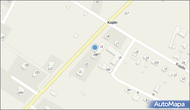 Koplin, Koplin, 19B, mapa Koplin