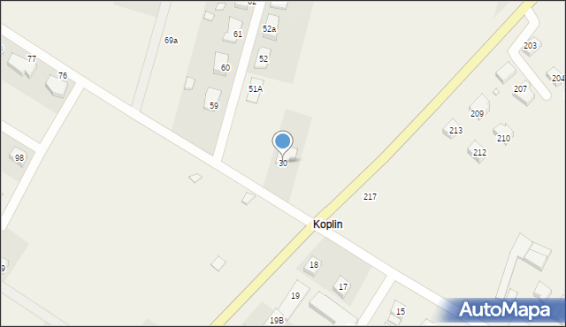 Koplin, Koplin, 30, mapa Koplin