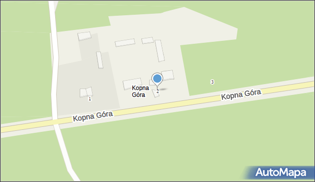 Kopna Góra, Kopna Góra, 2, mapa Kopna Góra