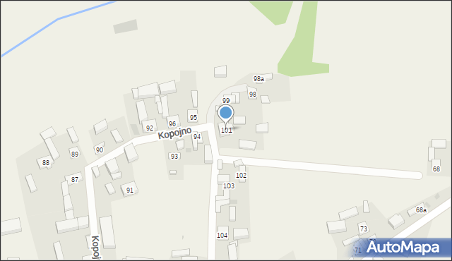 Kopojno, Kopojno, 101, mapa Kopojno