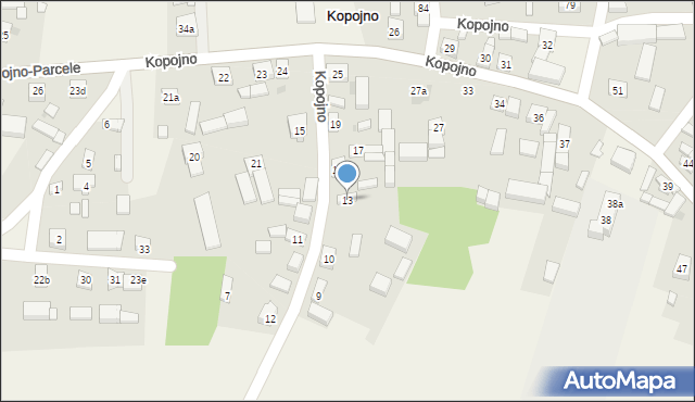 Kopojno, Kopojno, 13, mapa Kopojno