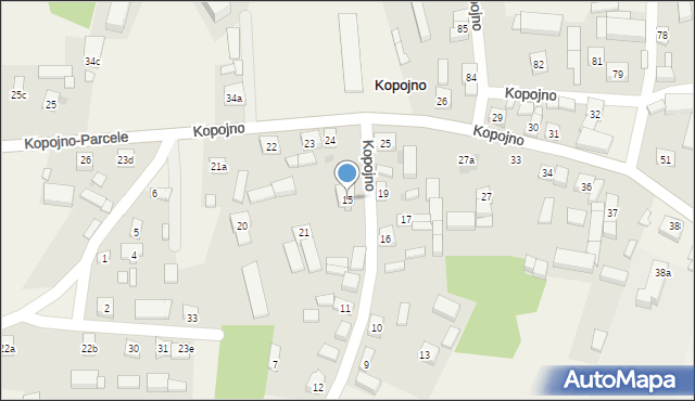 Kopojno, Kopojno, 15, mapa Kopojno