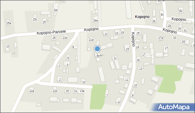 Kopojno, Kopojno, 20, mapa Kopojno