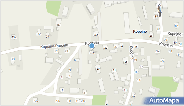 Kopojno, Kopojno, 21a, mapa Kopojno