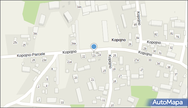 Kopojno, Kopojno, 23a, mapa Kopojno