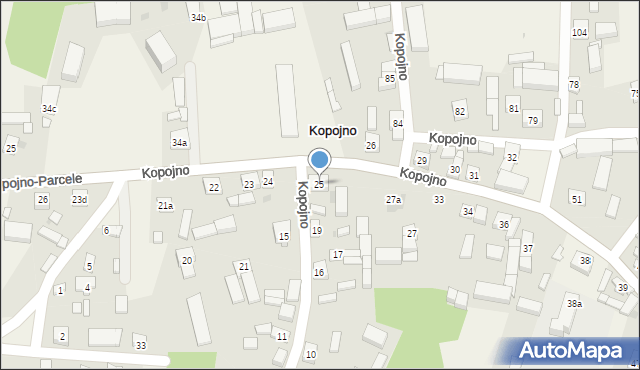 Kopojno, Kopojno, 25, mapa Kopojno