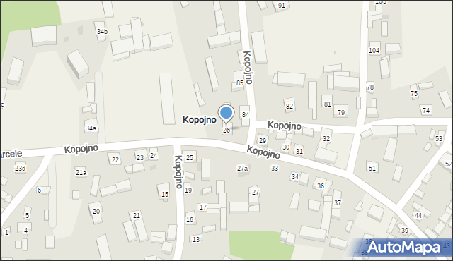 Kopojno, Kopojno, 26, mapa Kopojno