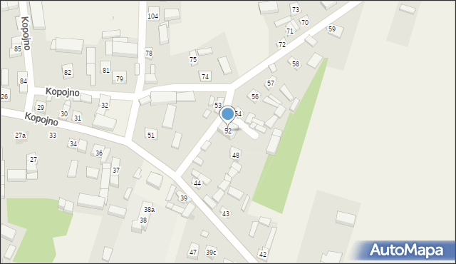 Kopojno, Kopojno, 52, mapa Kopojno