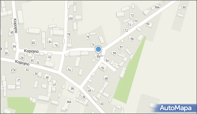 Kopojno, Kopojno, 53, mapa Kopojno