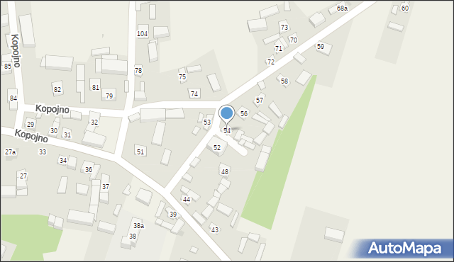 Kopojno, Kopojno, 54, mapa Kopojno