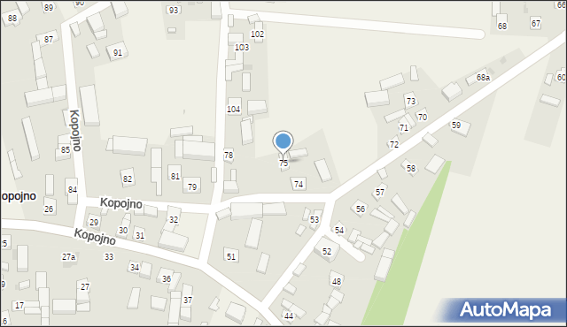 Kopojno, Kopojno, 75, mapa Kopojno