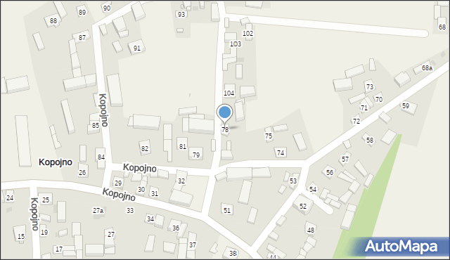 Kopojno, Kopojno, 78, mapa Kopojno