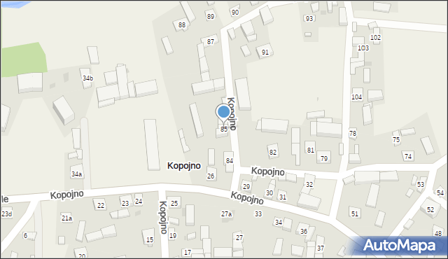 Kopojno, Kopojno, 85, mapa Kopojno