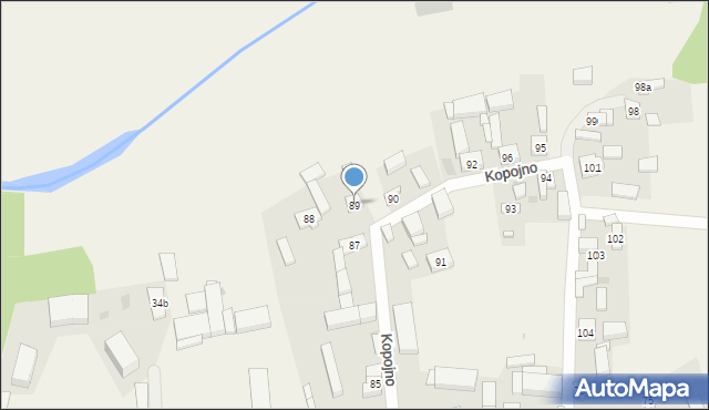 Kopojno, Kopojno, 89, mapa Kopojno