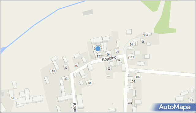 Kopojno, Kopojno, 92, mapa Kopojno