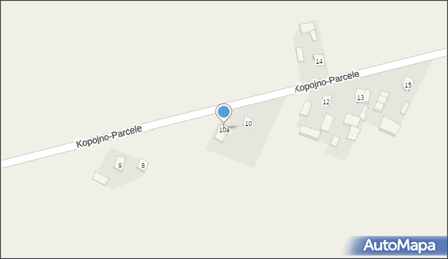 Kopojno, Kopojno-Parcele, 10a, mapa Kopojno