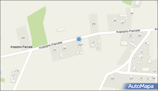 Kopojno, Kopojno-Parcele, 17b, mapa Kopojno