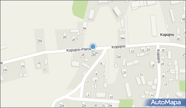 Kopojno, Kopojno-Parcele, 27, mapa Kopojno