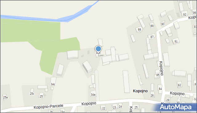 Kopojno, Kopojno-Parcele, 34b, mapa Kopojno