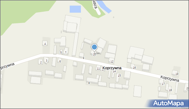 Koprzywna, Koprzywna, 10, mapa Koprzywna