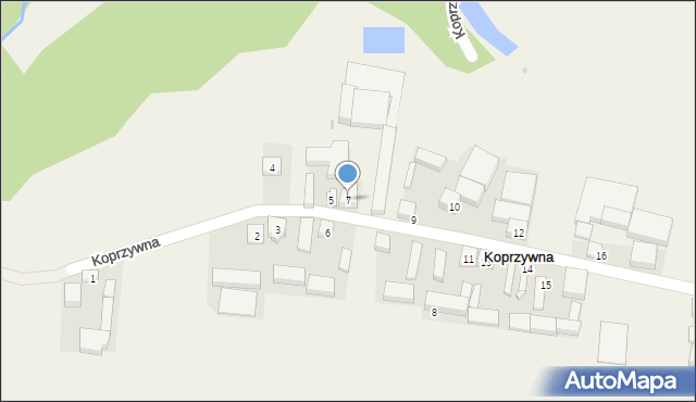 Koprzywna, Koprzywna, 7, mapa Koprzywna