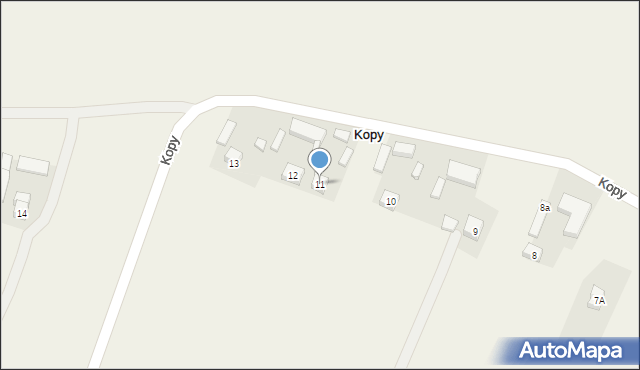 Kopy, Kopy, 11, mapa Kopy