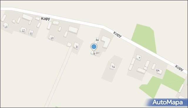 Kopy, Kopy, 8, mapa Kopy